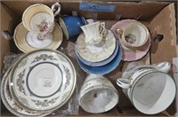 WEDGEWOOD, MINTON, ENGLISH CUPS & SAUCERS