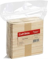 Popsicle Sticks for Crafts 200 Pcs 4.5 inch Wax