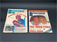 Lot of 2 Boxing Illustrated Magazines 1973 & 1974