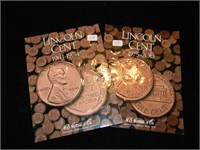 (2) Albums Lincoln Cents 1941-2013 (174 coins)