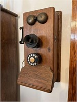 Dial wall telephone