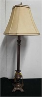 Vintage 30 inch table lamp with shade