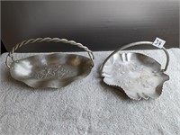 2 Aluminum Serving Trays