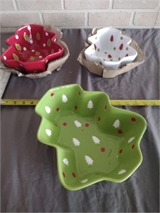 Temp-Tations Set of 3 Christmas Nesting Bowls
