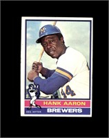 1976 Topps #550 Hank Aaron EX to EX-MT+