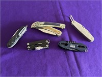 Various Styles / Types of Pocket Knives