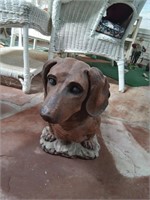 Dachshund dog yard decor, heavy!