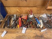 (3) Flats Including Crowbar, Screwdrivers, Vintage