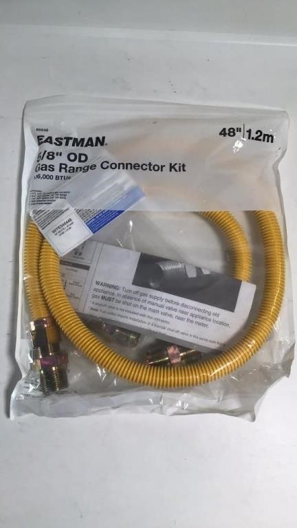 New Eastman 5/8” OD Gas Range Connector Kit