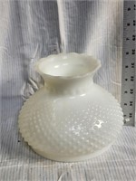 Fenton Hurricane Milk Glass Hobnail  Lamp Shade