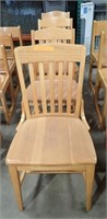(4) DINING ROOM OAK CHAIRS