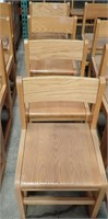 (4) SMALL OAK CHAIRS