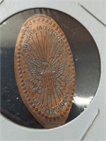 Abraham Lincoln smashed penny token