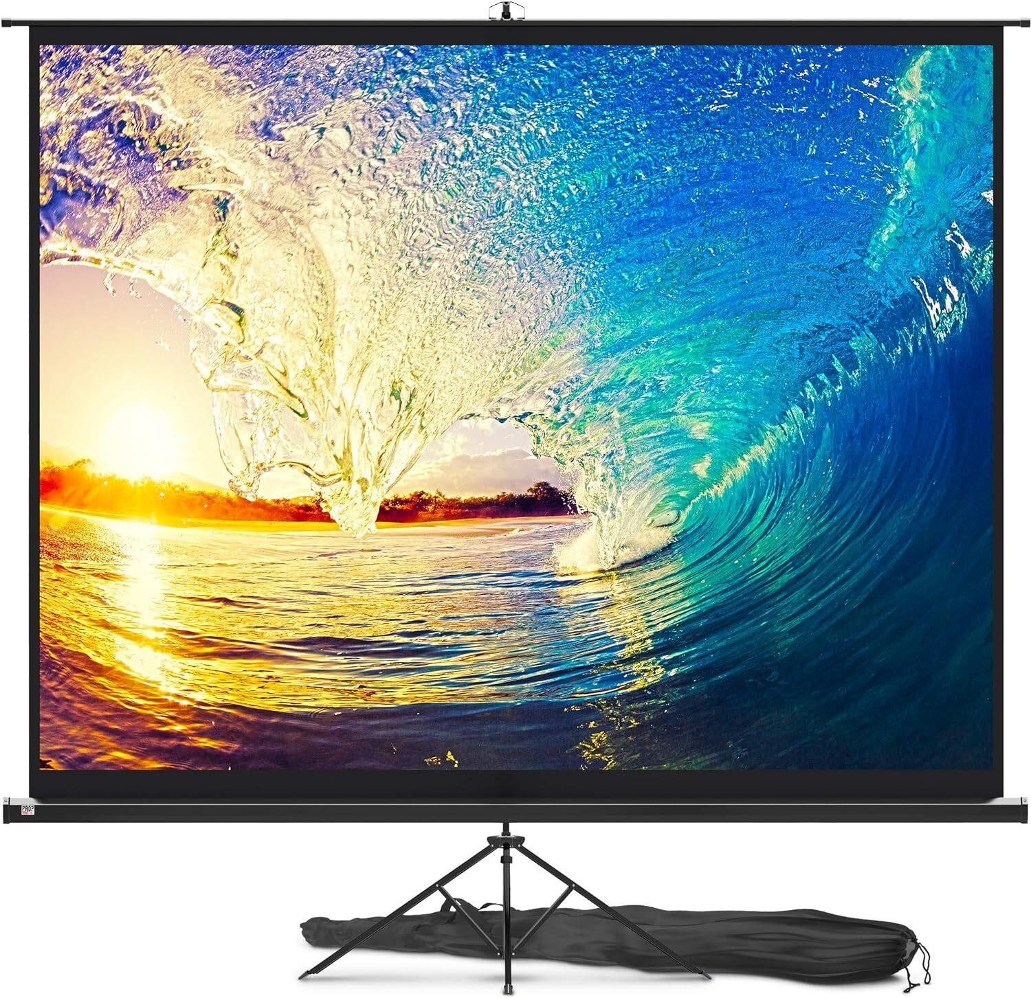 Projector Screen 120 inch - 4:3 HD Black