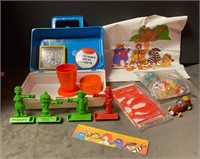 ‘87 Blue Happy Meal Lunchbox  w/ Goodies