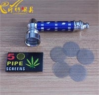 (New)1 pcs metal small smoking pipe black/ blue/