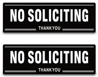 (New)2 Pack No Soliciting Sign for House, No