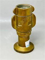 solid brass fire hose nozzle - 6" h