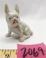 Vintage Lusterware French Bulldog Figurine