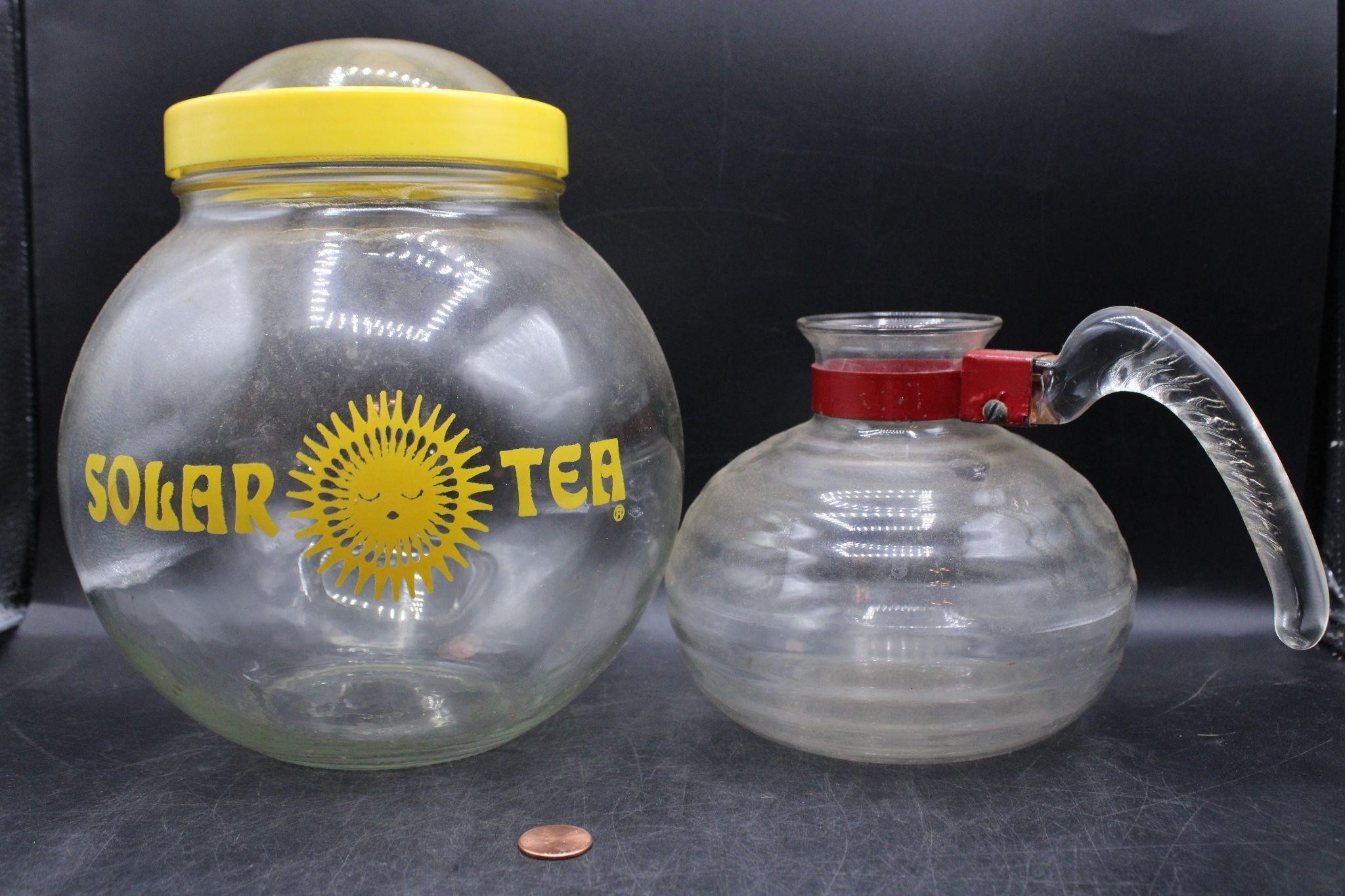 Vintage "Solar Tea" Brewing Jar & Coffee Carafe