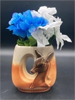 Royal Copley Porcelain Deer Vase