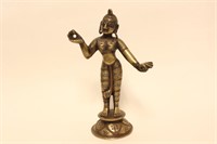 Silver and Gold inlaid Indian Figurine