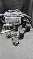 Minolta X310 Camera with 5 Additional lenses