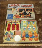1950s Hasbro Fearless Fireman Board Game- Please