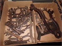 ANTIQUE WRENCHES & OTHER TOOLS~TWO(2) FLATS