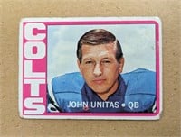 1972 Topps Johnny Unitas Card #165 Low Grade