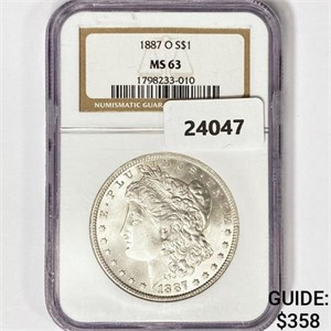 1887-O Morgan Silver Dollar NGC MS63