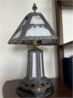 Vintage Swag Glass Table Lamp