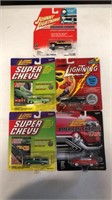 5 New Johnny Lightning cars 1/64 scale-Still