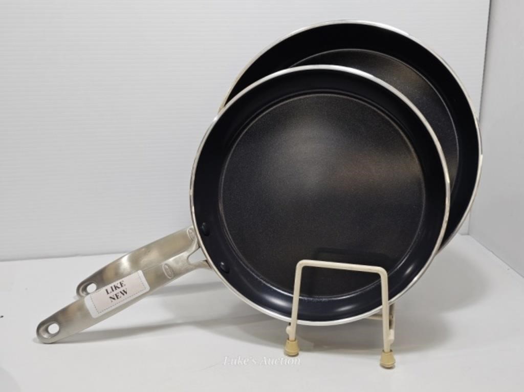 OXO FRYING PANS - LIKE NEW - 10.5" & 12"