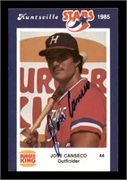 Jose Canseco Autographed 1985  Card Huntsville