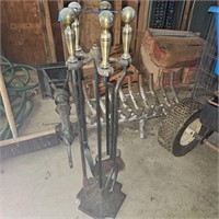Fireplace tools and Rack