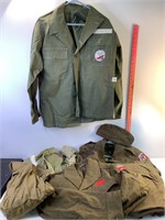 Assorted Vintage Military Clothing