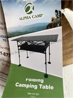 Camping table appears new in box