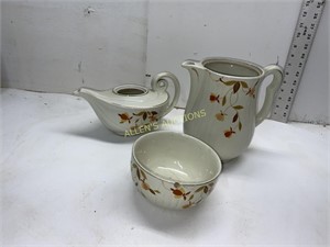 HALL TEA PICTURES AND BOWL