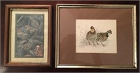 Quail Bob Whie Pair of Artwork Lot