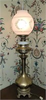 Electrified antique Parlor lamp