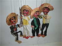 4 Mexican Gun Fighter Marionette/String Puppets 4