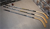 3 bâtons de hockey Koho