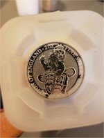 10 2 Oz 2016 Lion England Silver Coins Uncirculatd