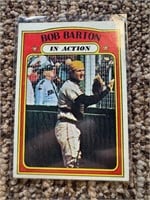 1972 Topps Bob Barton In Action Card