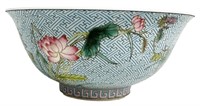 CHINESE FAMILLE VERTE PORCELAIN BOWL