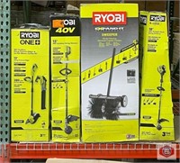 Lot of (4 pcs) assorted RYOBI string trimmers and