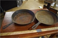 Two Cast Iron Skillets
