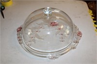 Glass cake plate