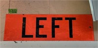 Left 24” X 8” sign metal